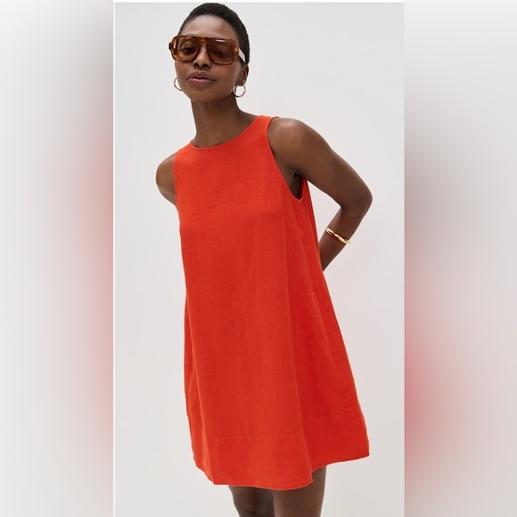 Madewell Dresses & Skirts - Madewell Sleeveless Tangerine Dress with Pockets (XS) NWT